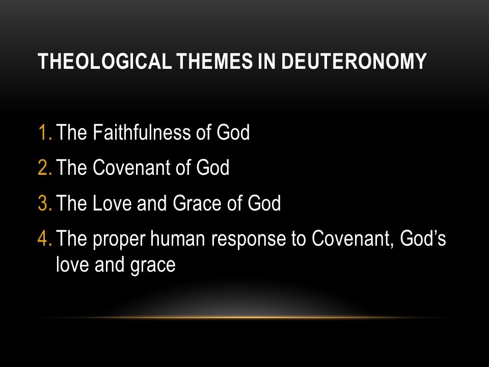 what is the theme of the book of deuteronomy